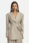 Acler Jared Blazer In Gray