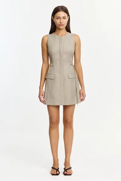 Acler Jared Mini Dress In Gray