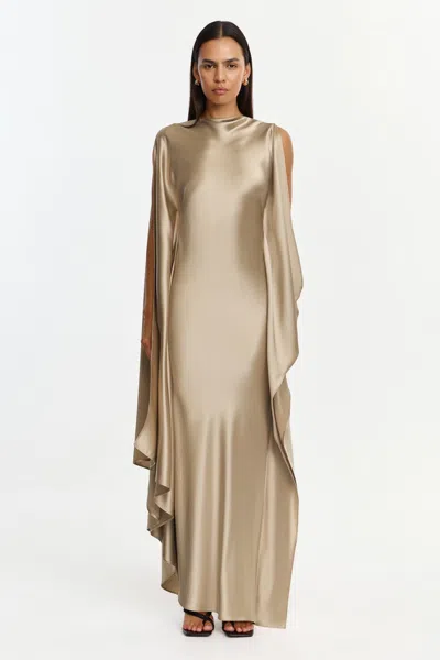Acler Jarvis Maxi Dress In Gold