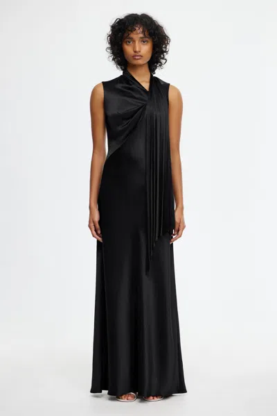 Acler Jeffries Maxi Dress In Black