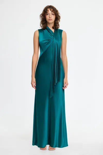 Acler Jeffries Maxi Dress In Green