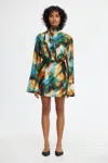Acler Jeffries Mini Dress In Multi