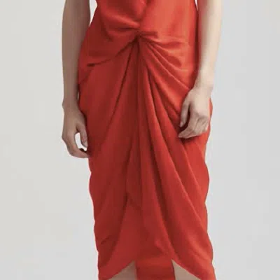 Acler Jenkins Twist Dress In Red