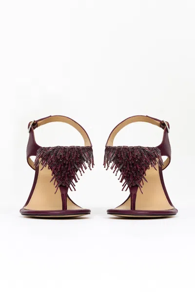 Acler Jobin Heel In Burgundy
