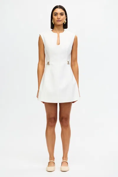 Acler Kearby Mini Dress In White