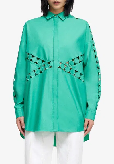 Acler Keeling Oversized Shirt In Green