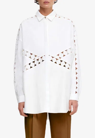 Acler Keeling Organic Cotton Shirt In Ivory