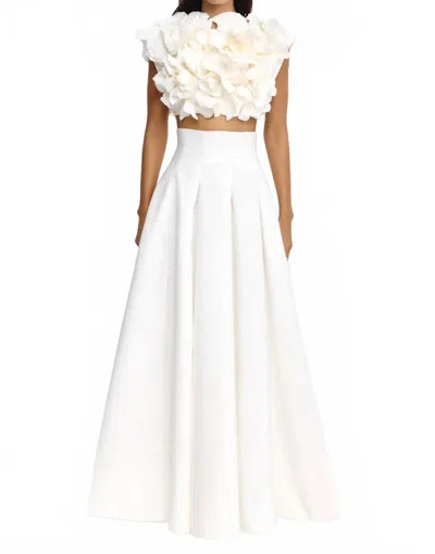 Acler Kelletsin Skirt In Ivory In Multi