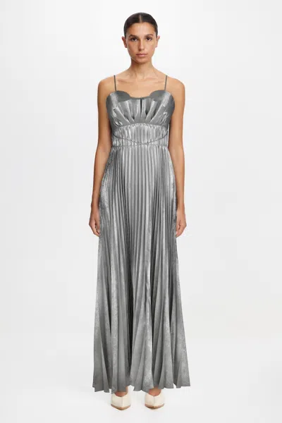 Acler Kelsale Maxi Dress In Gray