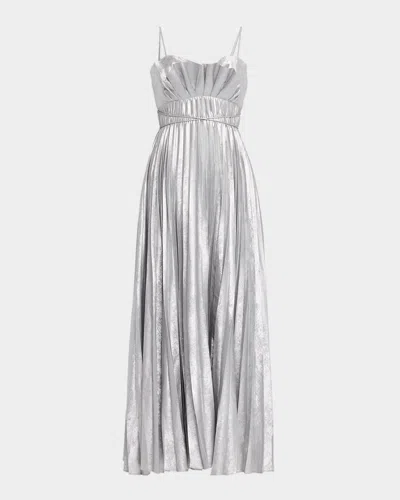 Acler Kelsale Maxi Dress In Silver
