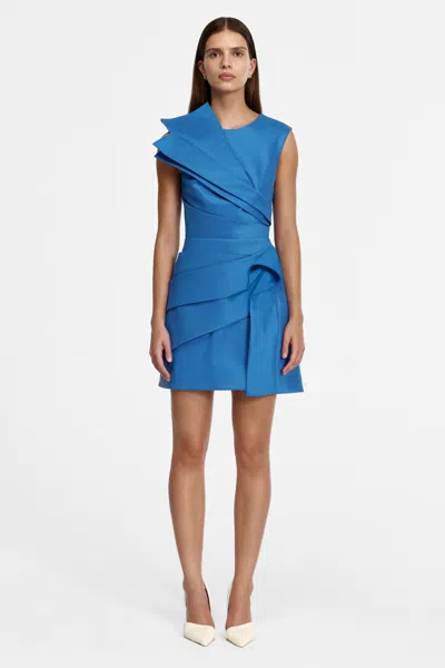 Acler Kenley Mini Dress In Blue