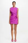 Acler Kenley Mini Dress In Purple