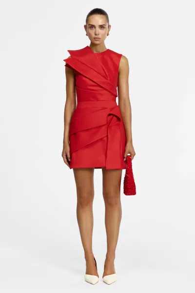 Acler Kenley Mini Dress In Red