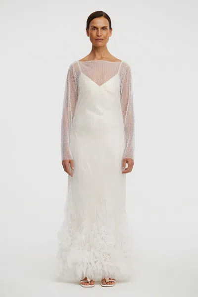 Acler Kent Maxi Dress In White