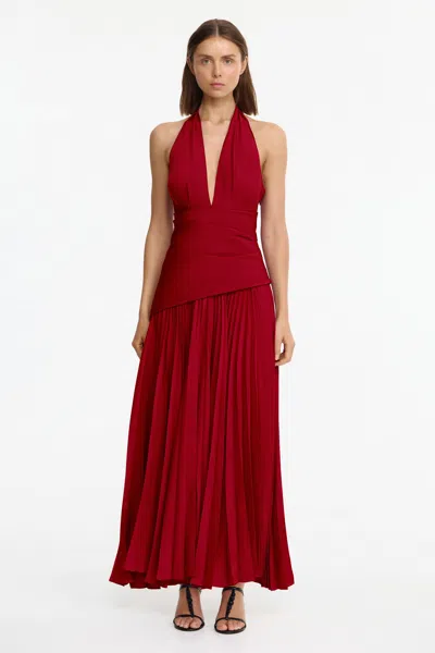Acler Kerrison Maxi Dress In Red