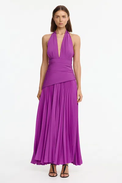 Acler Kerrison Maxi Dress In Purple