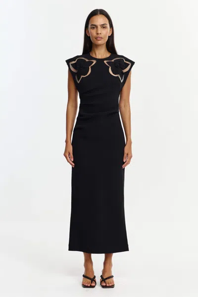 Acler Koda Midi Dress In Black