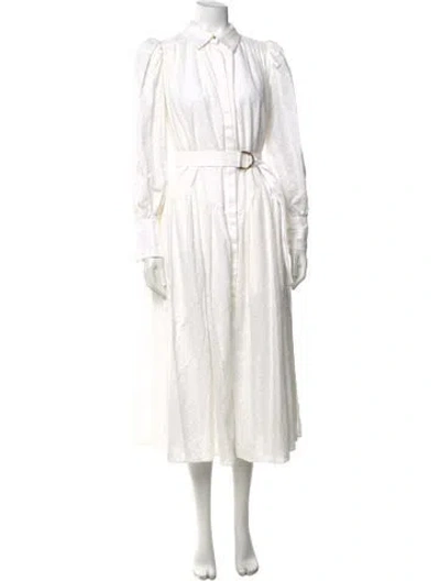 Pre-owned Acler Lace Pattern Midi Length Dress In Neutral