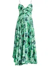 Acler Northgate Floral-print Dress In Green