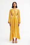 Acler Lanesfield Maxi Dress In Gold