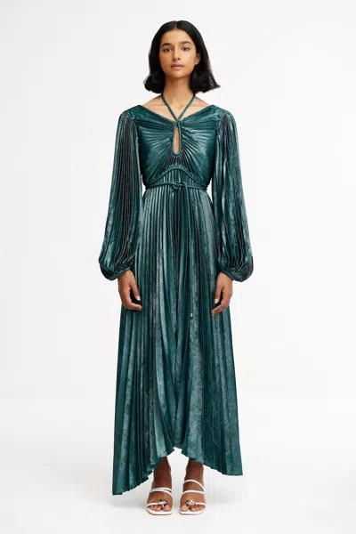Acler Lanesfield Maxi Dress In Green
