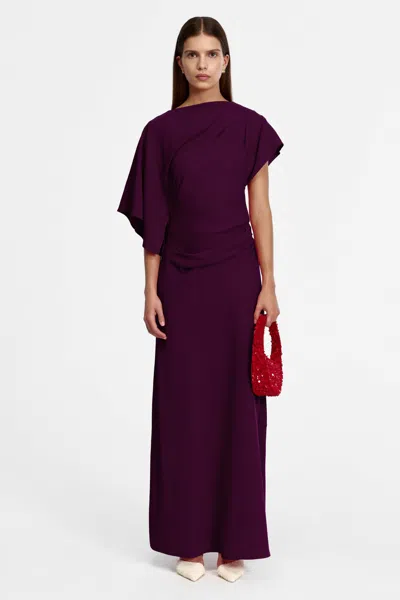 Acler Lansvale Maxi Dress In Purple