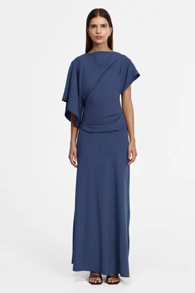 Acler Lansvale Maxi Dress In Blue