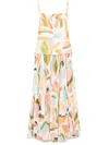 Acler Leasgill Open-back Midi Dress In White