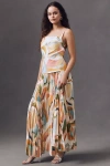 Acler Leasgill Open-back Midi Dress In Orange