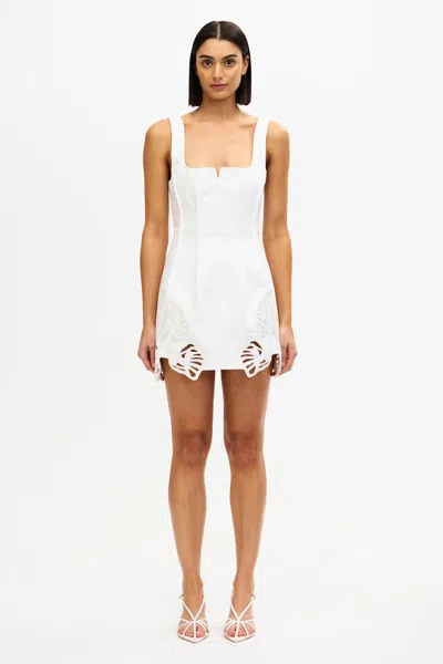 Acler Leven Mini Dress In White