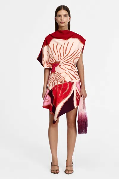 Acler Lindon Mini Dress In Red
