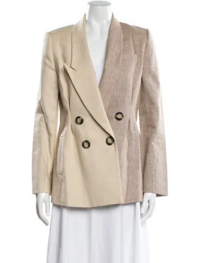 Pre-owned Acler Linen Blazer In Neutral