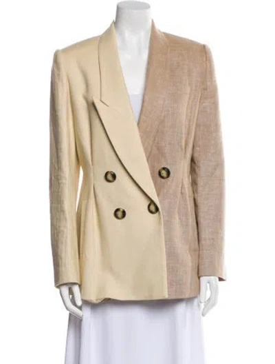 Pre-owned Acler Linen Blazer W/ Tags In Neutral