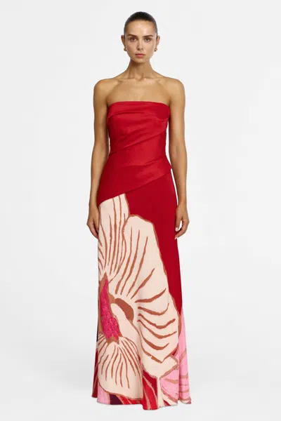 Acler Lingle Maxi Dress In Red