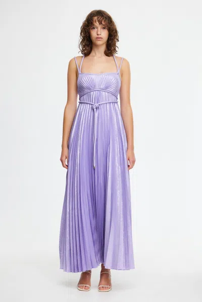 Acler Livingston Maxi Dress In Purple