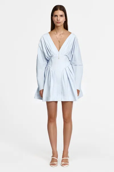 Acler Lomatta Mini Dress In Blue