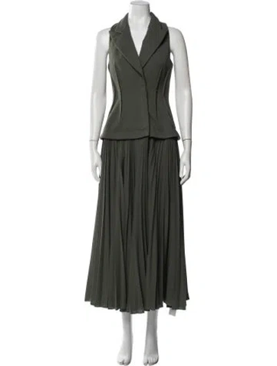 Pre-owned Acler Long Dress In Green