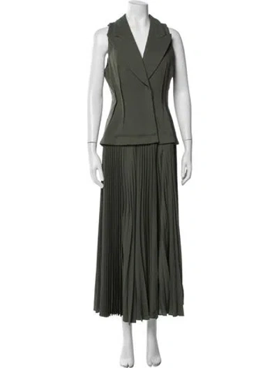 Pre-owned Acler Long Dress In Green