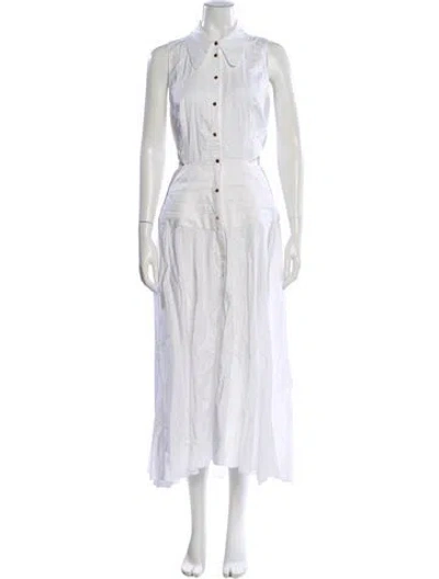 Pre-owned Acler Long Dress In White