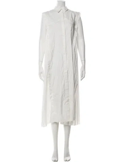 Pre-owned Acler Long Dress In White