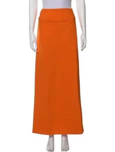 Pre-owned Acler Long Skirt W/ Tags In Orange