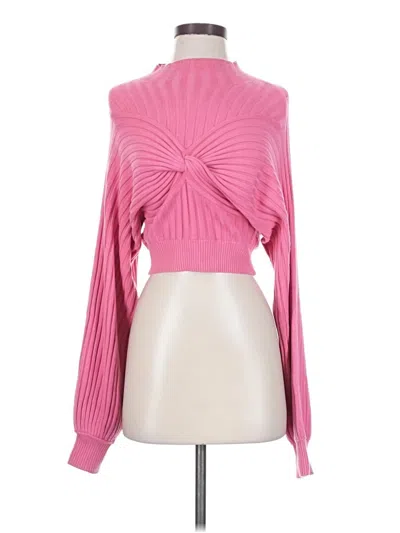 Pre-owned Acler Long Sleeve Top Pink Turtleneck Tops