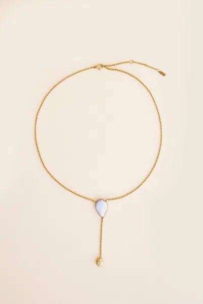 Acler Lucia Cast Drip Necklace In Gold