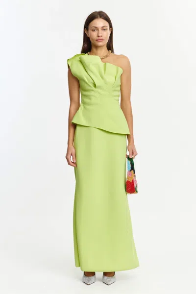 Acler Lugano Maxi Dress In Green