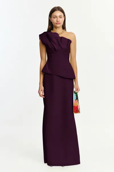 Acler Lugano Maxi Dress In Purple