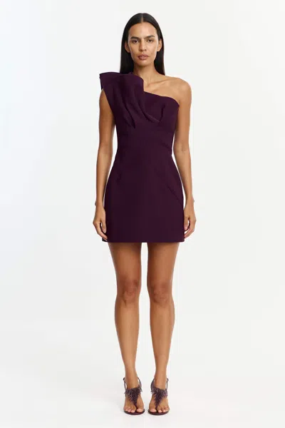 Acler Lugano Mini Dress In Purple