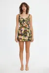 Acler Lyndon Mini Dress In Green