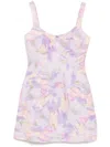 Acler Lyndon Mini Dress In Purple