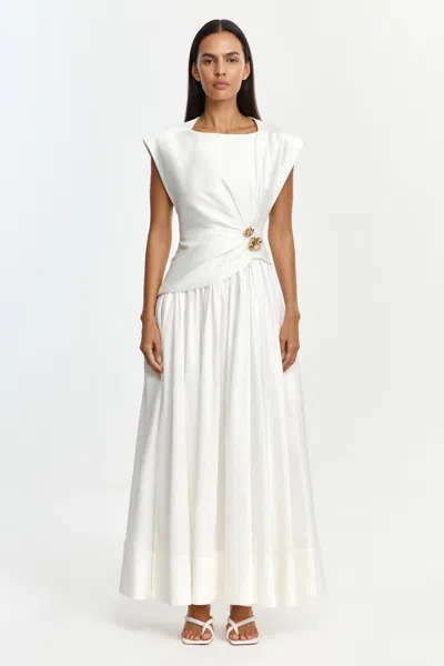 Acler Mannersly Maxi Dress In White