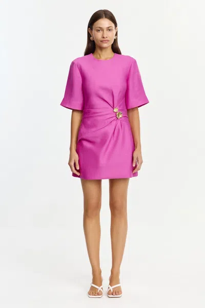 Acler Mannersly Mini Dress In Pink